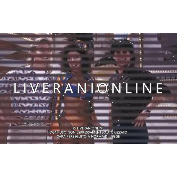 DIAP-RETROSPETTIVA SABRINA SALERNO CANTANE E ATTRICE NELLA FOTO SABRINA SALERNO NELLA TRASMISSIONE “GRAND HOTEL“ NELL\'ANNO 1983 AG ALDO LIVERANI SAS