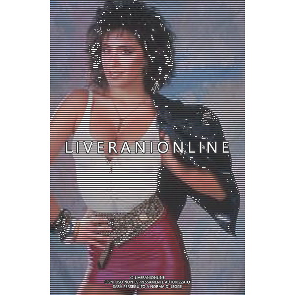 DIAP-RETROSPETTIVA SABRINA SALERNO ATTRICE E CANTANTE NELLA FOTO SABRINA SALERNO NELL\'ANNO 1987 AG ALDO LIVERANI SAS