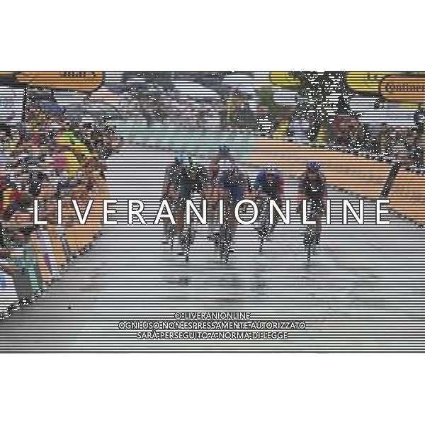 23-07-2025 Tour De France; Tappa 17 Bollene - Valence; 2025, Lidl - Trek; 2025, Red Bull - Bora Hansgrohe; 2025, Groupama - Fdj; Milan, Jonathan; Meeus, Jordi; Penhoet, Paul; Valence; ©SIROTTI - AGENZIA ALDO LIVERANI SAS