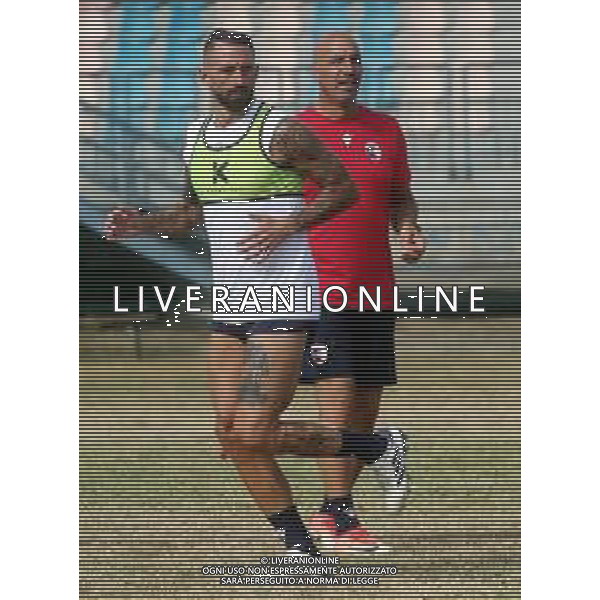 IMOLA 24 07 2025 IMOLESE CALCIO IN ALLENAMENTO NELLA FOTO LUCA RICCI IMOLESE CALCIO E IVAN MARCEL POTEPAN ALLENATORE DELL\'IMOLESE CALCIO ©SANNA - AGENZIA ALDO LIVERANI SAS