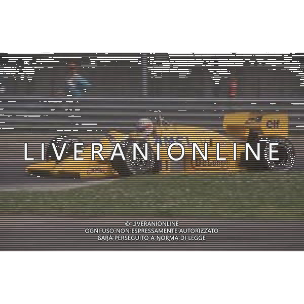 DIAP-RETROSPETTIVA SATORU NAKAJIMA PILOTA F1 NELLA FOTO SATORU NAKAJIMA NELL\'ANNO 1987 AG CONTROLUCE-AG ALDO LIVERANI SAS