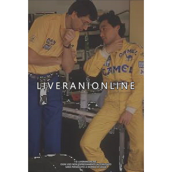 DIAP-RETROSPETTIVA SATORU NAKAJIMA PILOTA F1 NELLA FOTO SATORU NAKAJIMA NELL\'ANNO 1987 AG CONTROLUCE-AG ALDO LIVERANI SAS