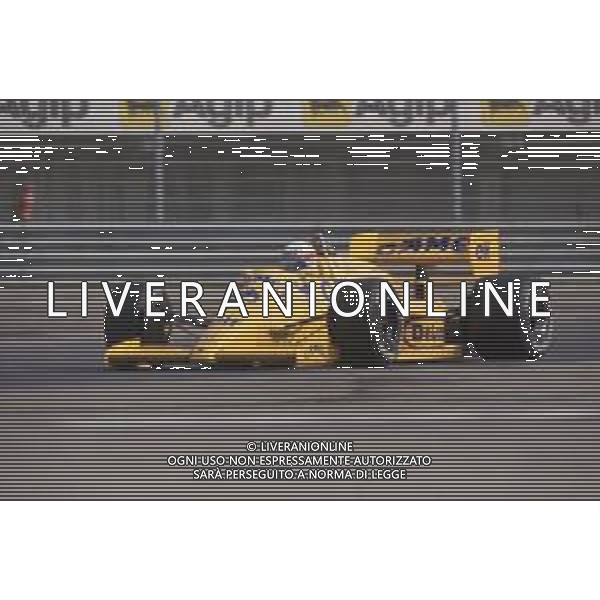 DIAP-RETROSPETTIVA SATORU NAKAJIMA PILOTA F1 NELLA FOTO SATORU NAKAJIMA NELL\'ANNO 1987 AG CONTROLUCE-AG ALDO LIVERANI SAS
