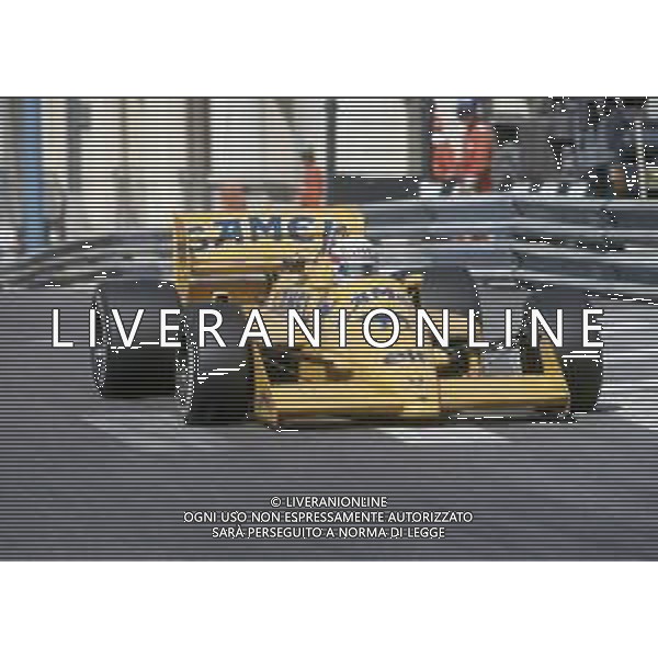DIAP-RETROSPETTIVA SATORU NAKAJIMA PILOTA F1 NELLA FOTO SATORU NAKAJIMA NELL\'ANNO 1987 AG CONTROLUCE-AG ALDO LIVERANI SAS