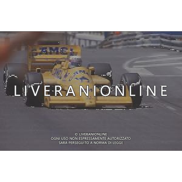 DIAP-RETROSPETTIVA SATORU NAKAJIMA PILOTA F1 NELLA FOTO SATORU NAKAJIMA NELL\'ANNO 1987 AG CONTROLUCE-AG ALDO LIVERANI SAS