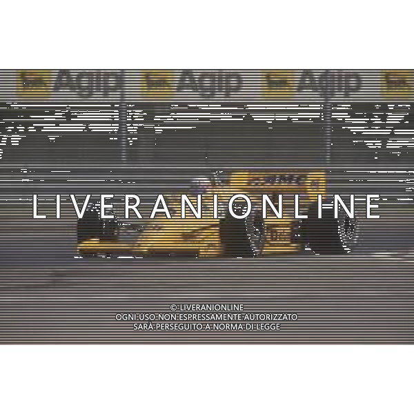 DIAP-RETROSPETTIVA SATORU NAKAJIMA PILOTA F1 NELLA FOTO SATORU NAKAJIMA NELL\'ANNO 1987 AG CONTROLUCE-AG ALDO LIVERANI SAS