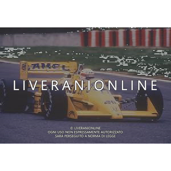 DIAP-RETROSPETTIVA SATORU NAKAJIMA PILOTA F1 NELLA FOTO SATORU NAKAJIMA NELL\'ANNO 1987 AG CONTROLUCE-AG ALDO LIVERANI SAS