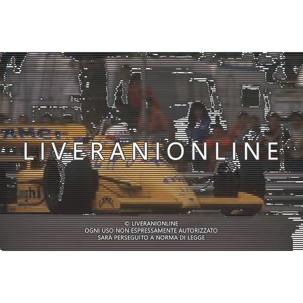 DIAP-RETROSPETTIVA SATORU NAKAJIMA PILOTA F1 NELLA FOTO SATORU NAKAJIMA NELL\'ANNO 1987 AG CONTROLUCE-AG ALDO LIVERANI SAS