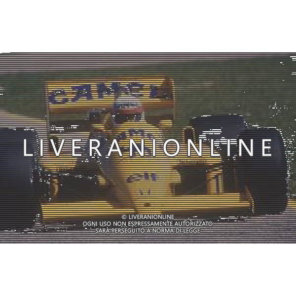 DIAP-RETROSPETTIVA SATORU NAKAJIMA PILOTA F1 NELLA FOTO SATORU NAKAJIMA NELL\'ANNO 1987 AG CONTROLUCE-AG ALDO LIVERANI SAS