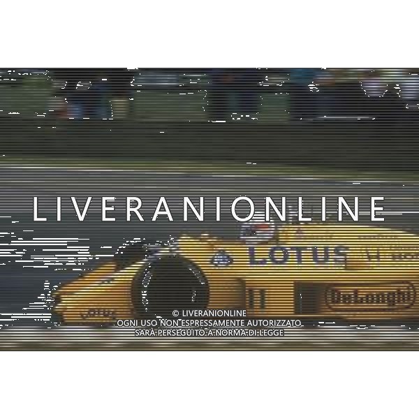 DIAP-RETROSPETTIVA SATORU NAKAJIMA PILOTA F1 NELLA FOTO SATORU NAKAJIMA NELL\'ANNO 1987 AG CONTROLUCE-AG ALDO LIVERANI SAS