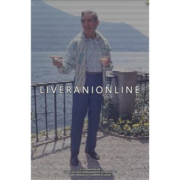 DIAP-RETROSPETTIVA WALTER CHIARI ATTORE NELLA FOTO WALTER CHIARI A CERNOBBIO NELL\'ANNO 1989 AG ALDO LIVERANI SAS