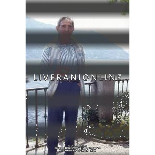 DIAP-RETROSPETTIVA WALTER CHIARI ATTORE NELLA FOTO WALTER CHIARI A CERNOBBIO NELL\'ANNO 1989 AG ALDO LIVERANI SAS