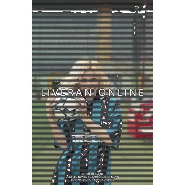 NEG COL-RETROSPETTIVA IVANA SPAGNA CANTANTE NELLA FOTO IVANA SPAGNA ALLO STADIO GIUSEPPE MEAZZA DI MILANO IL GIORNO 26-03-1998 FOTO ENRICO LIVERANI-AG ALDO LIVERANI SAS