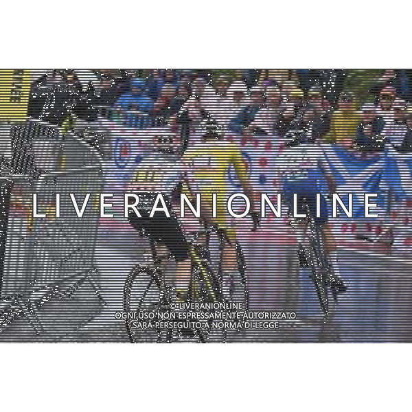 25-07-2025 Tour De France; Tappa 19 Albertville - La Plagne; 2025, Red Bull - Bora Hansgrohe; 2025, Uae Team Emirates - Xrg; 2025, Visma - Lease A Bike; Lipowitz, Florian; Pogacar, Tadej; Vingegaard, Jonas; La Plagne; ©SIROTTI - AGENZIA ALDO LIVERANI SAS