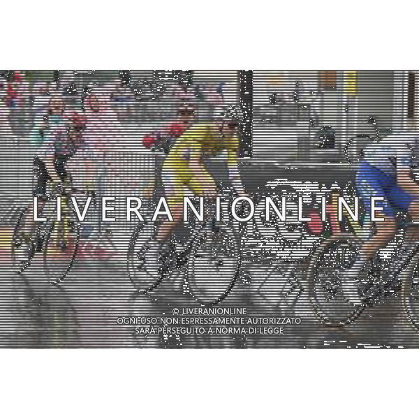 25-07-2025 Tour De France; Tappa 19 Albertville - La Plagne; 2025, Uae Team Emirates - Xrg; 2025, Visma - Lease A Bike; Pogacar, Tadej; Vingegaard, Jonas; La Plagne; ©SIROTTI - AGENZIA ALDO LIVERANI SAS
