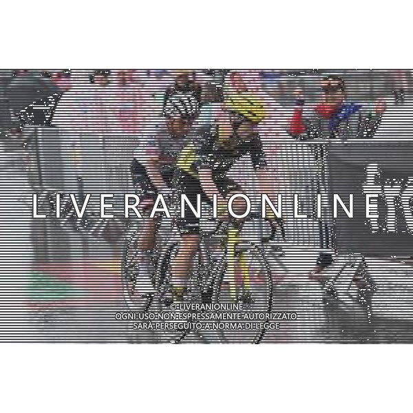 25-07-2025 Tour De France; Tappa 19 Albertville - La Plagne; 2025, Visma - Lease A Bike; 2025, Uae Team Emirates - Xrg; Campenaerts, Victor; Henao, Sergio; La Plagne; ©SIROTTI - AGENZIA ALDO LIVERANI SAS