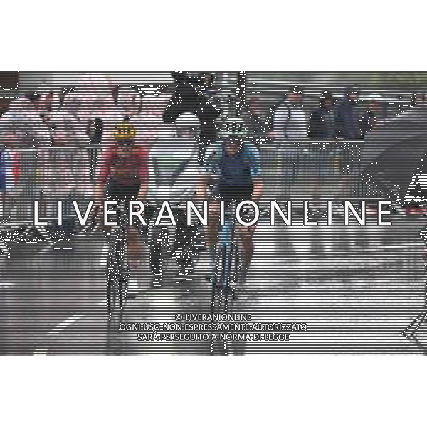 25-07-2025 Tour De France; Tappa 19 Albertville - La Plagne; 2025, Uno X Mobility; 2025, Decathlon - Ag2r La Mondiale; Johannessen, Tobias Halland; Gall, Felix; La Plagne; ©SIROTTI - AGENZIA ALDO LIVERANI SAS