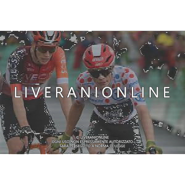25-07-2025 Tour De France; Tappa 19 Albertville - La Plagne; 2025, Ineos Grenadiers; 2025, Visma - Lease A Bike; Arensman, Thymen; Vingegaard, Jonas; La Plagne; ©SIROTTI - AGENZIA ALDO LIVERANI SAS