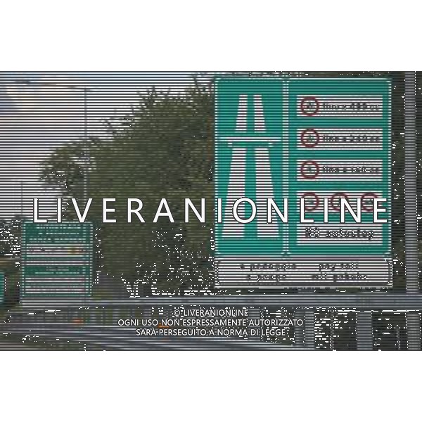 TVRCOR Autostrada Pedeomontana Lombarda (Mozzate - CO) 24-07-2025 nella foto cartello autostrada a pedaggio FOTO ROBERTA CORRADIN-AG ALDO LIVERANI SAS