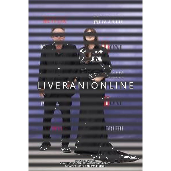 Giffoni 25 Luglio 2025 Giffoni 55 - Photocall ‘Mercoledi’’ Nella Foto: Tim Burton, Monica Bellucci Foto Credit: Andrea Bracaglia- AGENZIA ALDO LIVERANI SAS