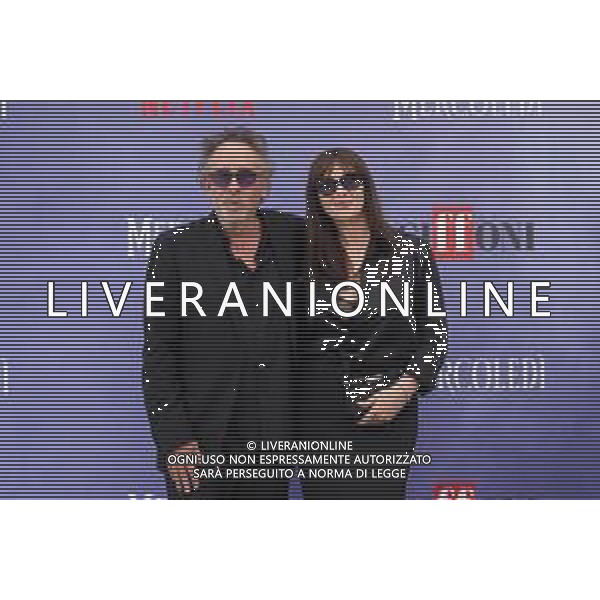 Giffoni 25 Luglio 2025 Giffoni 55 - Photocall ‘Mercoledi’’ Nella Foto: Tim Burton, Monica Bellucci Foto Credit: Andrea Bracaglia- AGENZIA ALDO LIVERANI SAS