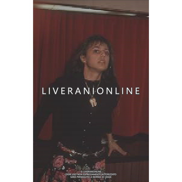 DIAP-RETROSPETTIVA ROSITA CELENTANO ATTRICE E CONDUTTRICE TELEVISIVA NELLA FOTO ROSITA CELENTANO A SANREMO NELL\'ANNO 1989 AG ALDO LIVERANI SAS