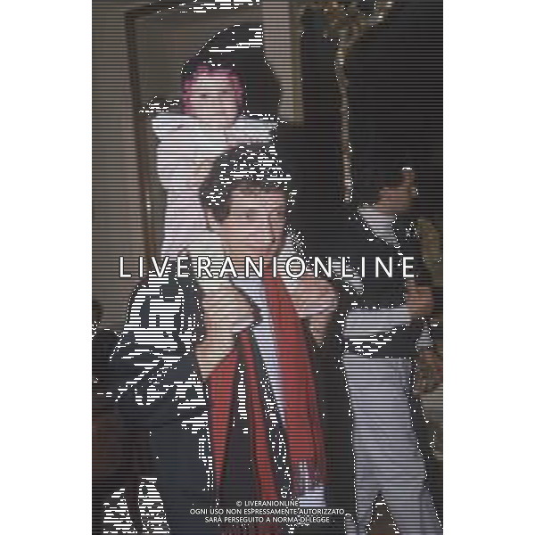DIAP-RETROSPETTIVA EUGENIO BENNATO CANTANTE NELLA FOTO EUGENIO BENNATO CON LA FAMIGLIA AL FESTIVAL DI SANREMO NELL\'ANNO 1990 AG ALDO LIVERANI SAS