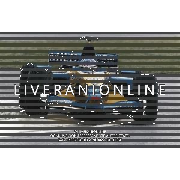 ST-RETROSPETTIVA JARNO TRULLI PILOTA F1 NELLA FOTO JARNO TRULLI PILOTA F1 RENAULT NELL\'ANNO 2001 AG CONTROLUCE-AG ALDO LIVERANI SAS