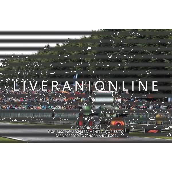 Circuit atmosphere - A tractor tries to dry the circuit. 27.07.2025. Formula 1 World Championship, Rd 13, Belgian Grand Prix, Spa Francorchamps, Belgium, Race Day. - www.xpbimages.com, EMail: requests@xpbimages.com © Copyright: Bearne / XPB Images ONLY ITALY-AG ALDO LIVERANI SAS