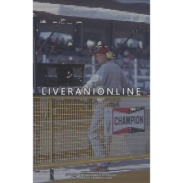DIAP-RETROSPETTIVA NIKI LAUDA EX PILOTA F1 NELLA FOTO NIKI LAUDA NELL\'ANNO 1993 AG ACONTROLUCE-AG ALDO LIVERANI SAS