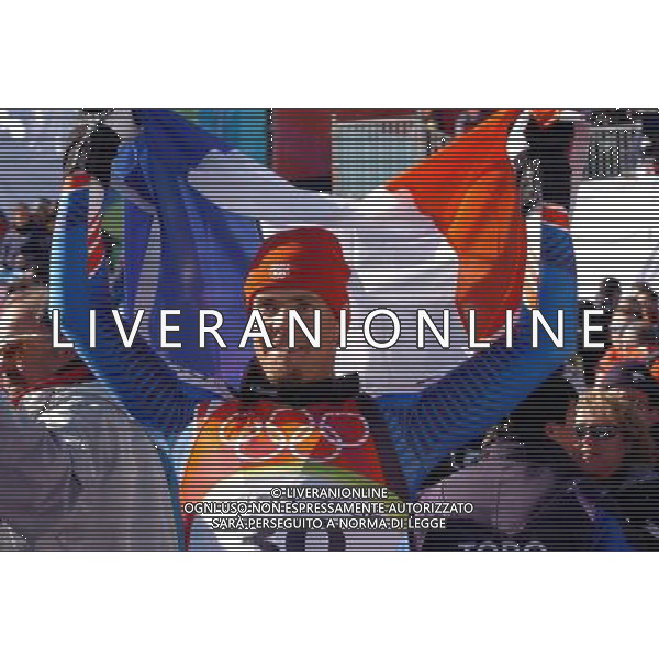 SESTRIERE 12/02/06 XX OLIMPIADI INVERNALI DISCESA LIBERA NELLA FOTO ANTOINE DENERIAZ PH GIGI ARCAINI/AG.ALDO LIVERANI