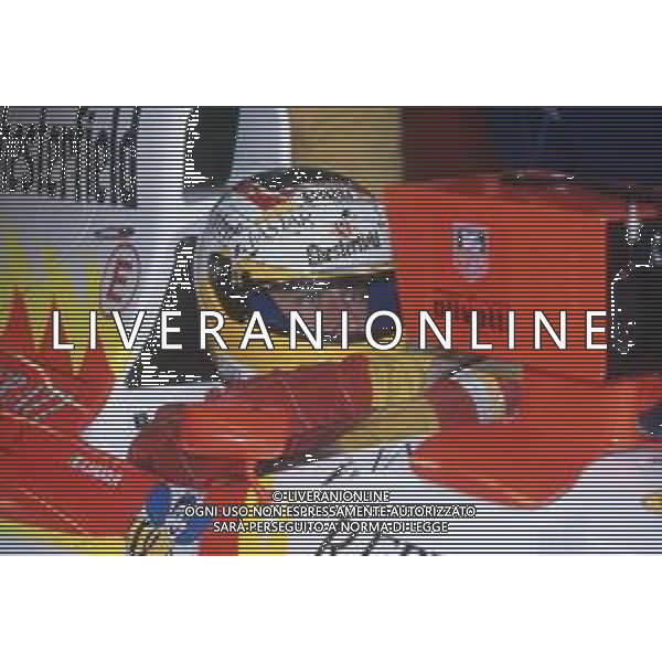 DIAP-RETROSPETTIVA LUCA BADOER PILOTA F1 NELLA FOTO LUCA BADOER NELL\'ANNO 1993 AG CONTROLUCE-AG ALDO LIVERANI SAS