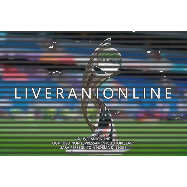 TVEM July 27, 2025 Basel, Switzerland - England vs Spain - Women\'s UEFA Euro 2025 Final match - St. Jakob-Park. In the pic: the cup, the UEFA Women\'s EURO 2025 trophy - Coppa Trofeo ©TVEM Emmanuele Mastrodonato - AGENZIA ALDO LIVERANI SAS