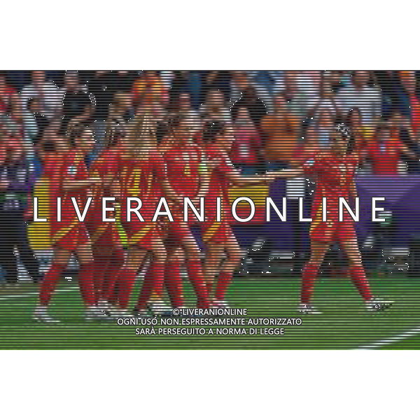 TVEM July 27, 2025 Basel, Switzerland - England vs Spain - Women\'s UEFA Euro 2025 Final match - St. Jakob-Park. In the pic: Mariona Caldentey of Spain celebrates after scoring a goal with teammates ©TVEM Emmanuele Mastrodonato - AGENZIA ALDO LIVERANI SAS