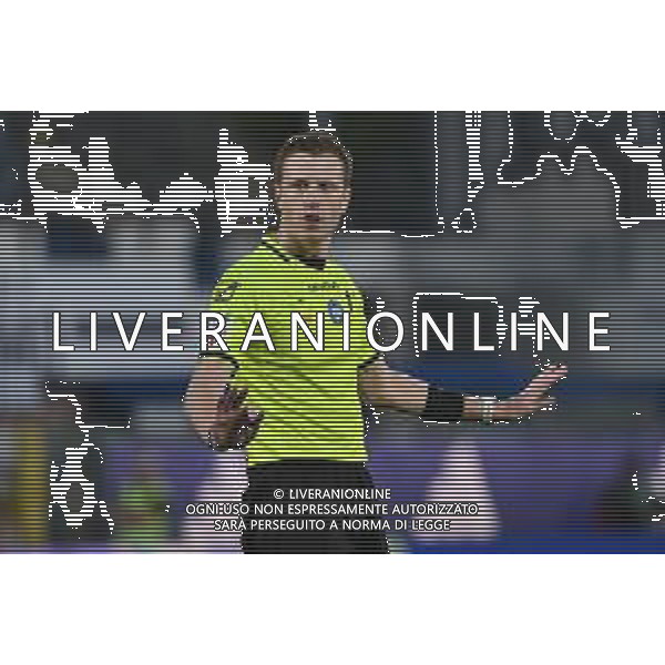 TVRG Como vs Ajax nella foto l\'arbitro Kevin Bonacina di Bergamo Como 27-07-2025 Stadio Giuseppe Sinigaglia Finale torneo Como Cup - amichevole precampionato foto Roberto Garavaglia/Agenzia Aldo Liverani sas