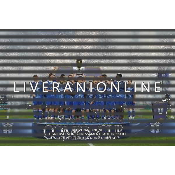 TVRG Como vs Ajax nella foto premiazione Como Como 27-07-2025 Stadio Giuseppe Sinigaglia Finale torneo Como Cup - amichevole precampionato foto Roberto Garavaglia/Agenzia Aldo Liverani sas