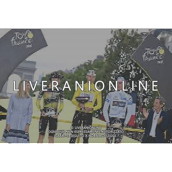 27-07-2025 Tour De France; Tappa 21 Mantes La Ville - Paris; 2025, Uae Team Emirates - Xrg; 2025, Visma - Lease A Bike; 2025, Groupama - Fdj; Pogacar, Tadej; Vingegaard, Jonas; Lipowitz, Florian; Paris; ©SIROTTI - AGENZIA ALDO LIVERANI SAS