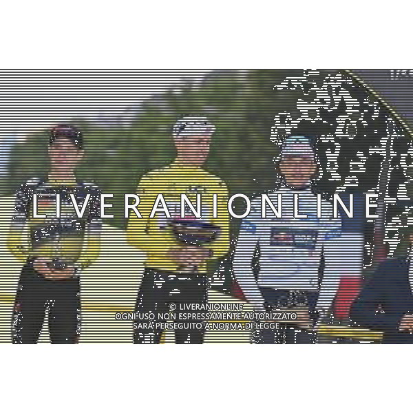 27-07-2025 Tour De France; Tappa 21 Mantes La Ville - Paris; 2025, Uae Team Emirates - Xrg; 2025, Visma - Lease A Bike; 2025, Groupama - Fdj; Pogacar, Tadej; Vingegaard, Jonas; Lipowitz, Florian; Paris; ©SIROTTI - AGENZIA ALDO LIVERANI SAS