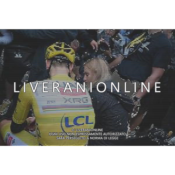27-07-2025 Tour De France; Tappa 21 Mantes La Ville - Paris; 2025, Uae Team Emirates - Xrg; Pogacar, Tadej; Zigart, Urska; Paris; ©SIROTTI - AGENZIA ALDO LIVERANI SAS