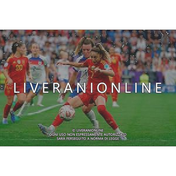 TVEM July 27, 2025 Basel, Switzerland - England vs Spain - Women\'s UEFA Euro 2025 Final match - St. Jakob-Park. In the pic: Olga of Spain in action against Lauren Hemp of England ©Federico Gaetano - AGENZIA ALDO LIVERANI SAS