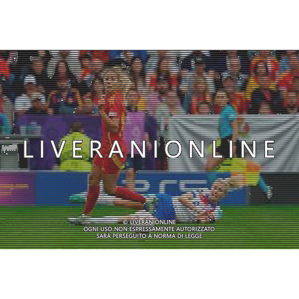 TVEM July 27, 2025 Basel, Switzerland - England vs Spain - Women\'s UEFA Euro 2025 Final match - St. Jakob-Park. In the pic: Laia Aleixandri of Spain in action against Leah Williamson of England ©Federico Gaetano - AGENZIA ALDO LIVERANI SAS