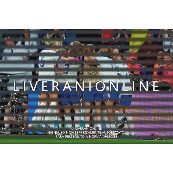 TVEM July 27, 2025 Basel, Switzerland - England vs Spain - Women\'s UEFA Euro 2025 Final match - St. Jakob-Park. In the pic: Players of England celebration after winning the UEFA Women’s EURO Final ©Federico Gaetano - AGENZIA ALDO LIVERANI SAS