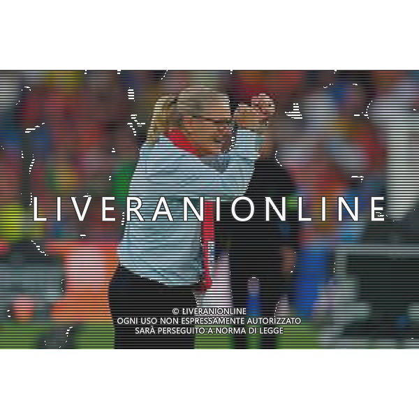 TVEM July 27, 2025 Basel, Switzerland - England vs Spain - Women\'s UEFA Euro 2025 Final match - St. Jakob-Park. In the pic: Sarina Wiegman head coach of England celebration after winning the UEFA Women’s EURO Final ©Federico Gaetano - AGENZIA ALDO LIVERANI SAS