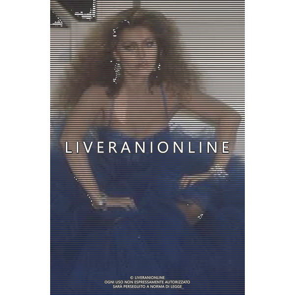 DIAP-RETROSPETTIVA ALIDA CHELLI ATTRICE NELLA FOTO ALIDA CHELLI NELLA TRASMISSIONE TELEVISIVA “METROPOLIS “ NELL\'ANNO 1985 FOTO EDGARDO DELLA SCORCIOSA-AG ALDO LIVERANI SAS