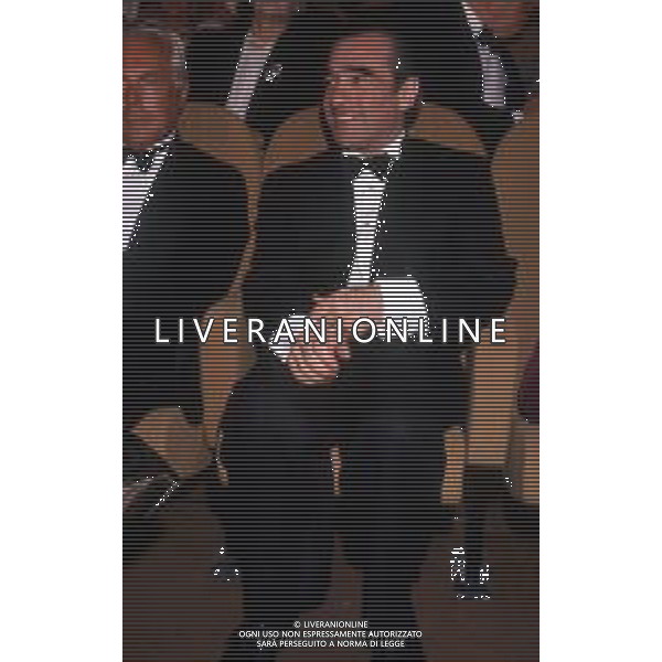 DIAP-RETROSPETTIVA MARTIN SCORZESE REGISTA NELLA FOTO MARTIN SCORZESE CON GIORGIO ARMANI A VENEZIA NELL\'ANNO 1990 AG ALDO LIVERANI SAS