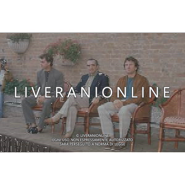 DIAP-RETROSPETTIVA MARTIN SCORZESE REGISTA NELLA FOTO MARTIN SCORZESE CON ROBERT DE NIRO E RAY LIOTTA A VENEZIA NELL\'ANNO 1990 AG ALDO LIVERANI SAS