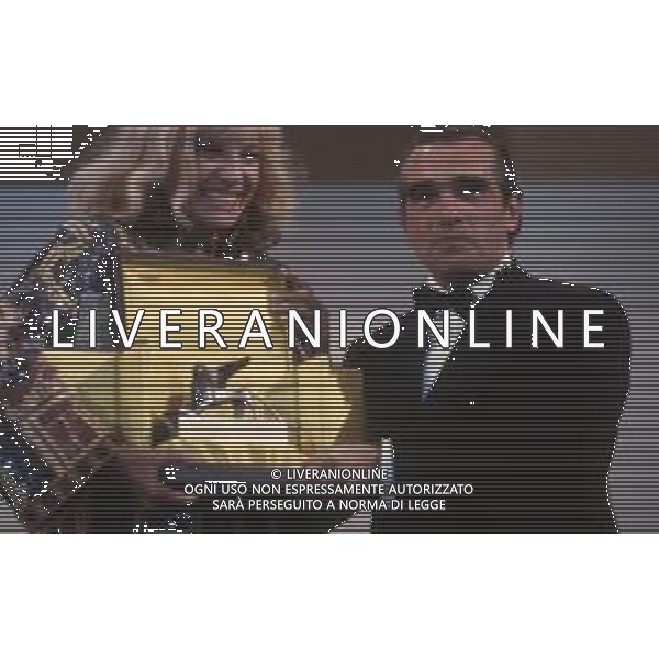 DIAP-RETROSPETTIVA MARTIN SCORZESE REGISTA NELLA FOTO MARTIN SCORZESE CON MONICA VITTI A VENEZIA NELL\'ANNO 1990 AG ALDO LIVERANI SAS
