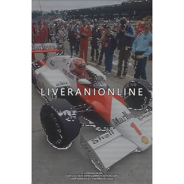 DIAP-RETROSPETTIVA NIKI LAUDA PILOTA F1 NELLA FOTO NIKI LAUDA NELL\'ANNO 1985 AG ALDO LIVERANI SAS