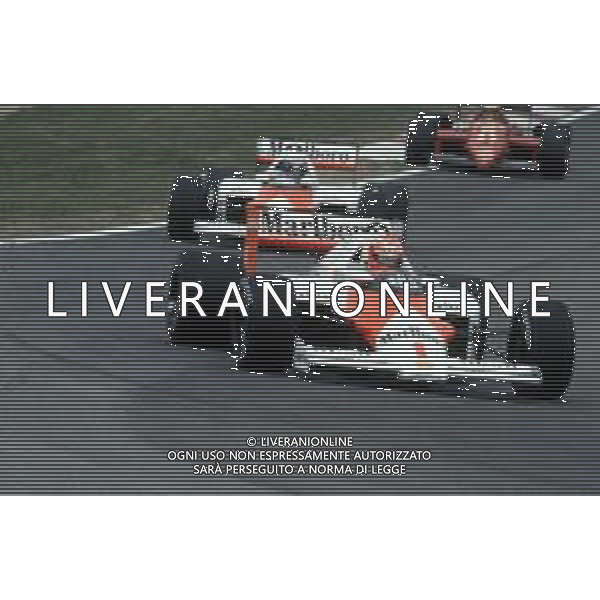 DIAP-RETROSPETTIVA NIKI LAUDA PILOTA F1 NELLA FOTO NIKI LAUDA NELL\'ANNO 1985 AG ALDO LIVERANI SAS