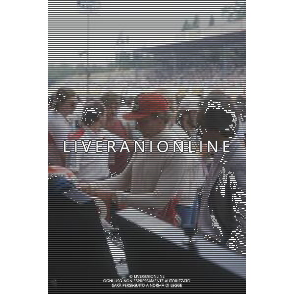DIAP-RETROSPETTIVA NIKI LAUDA PILOTA F1 NELLA FOTO NIKI LAUDA NELL\'ANNO 1985 AG ALDO LIVERANI SAS